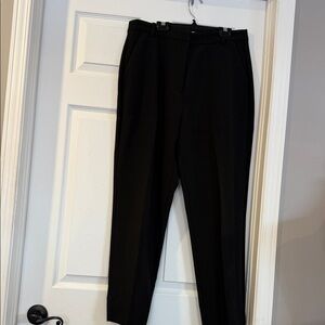 Favorite Daughter Black Cigarette Pleated Dress Pants